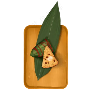 端午切开的粽子