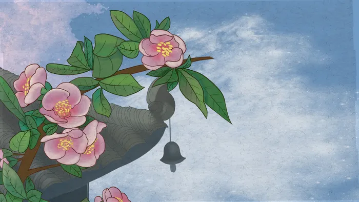 花节肌理桃花盛开(2880*1620px 300 dpi )psd模版下载