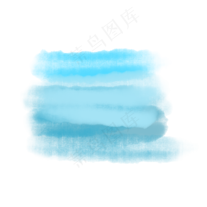 天蓝色水彩涂鸦笔刷(2000X2000(DPI:300))psd模版下载