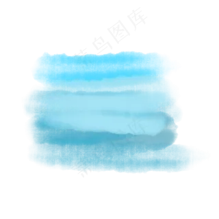 天蓝色水彩涂鸦笔刷