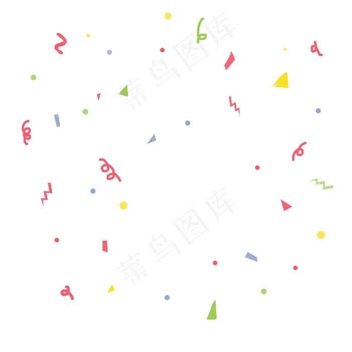 装饰彩带电商漂浮,免抠元素