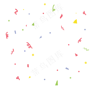 装饰彩带电商漂浮,免抠元素