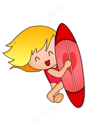 冲浪人物png素材