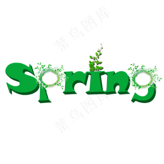 春天Spring矢量图