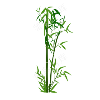中国风竹子绿色竹子,免抠元素