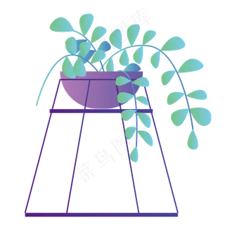 绿色植物叶子盆栽