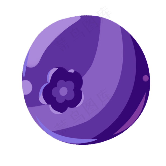 一个新鲜的蓝莓水果