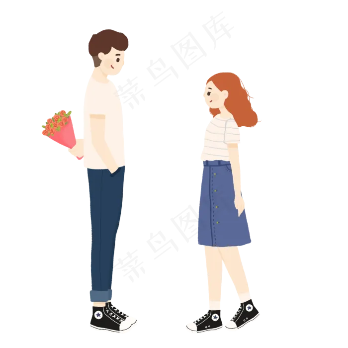 男生向女生求婚送花元素(2000X2000(DPI:96))psd模版下载