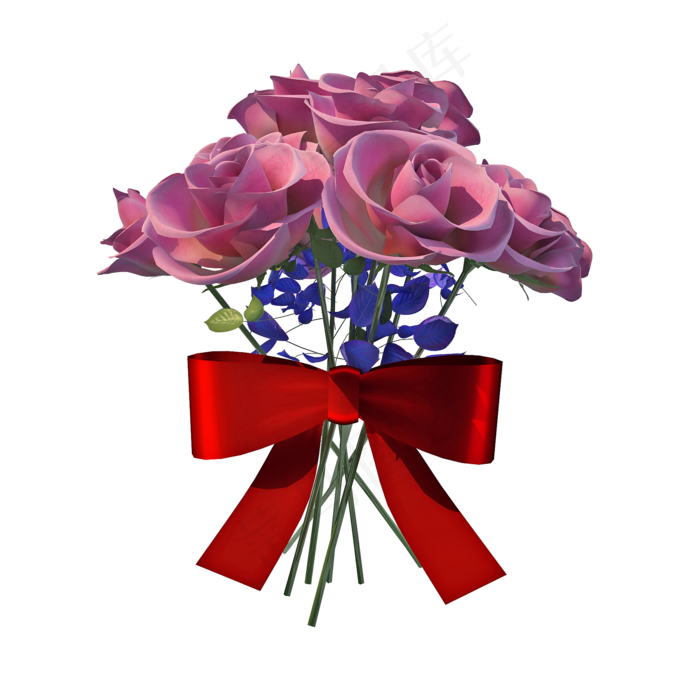立体玫瑰png图