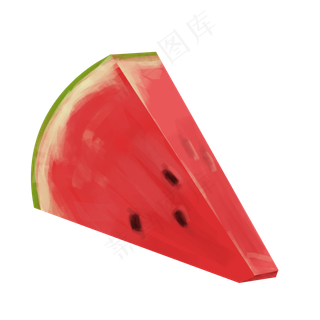 立体切块西瓜素材元素