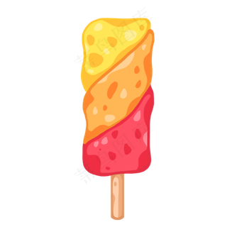 手绘夏天美味冰棒