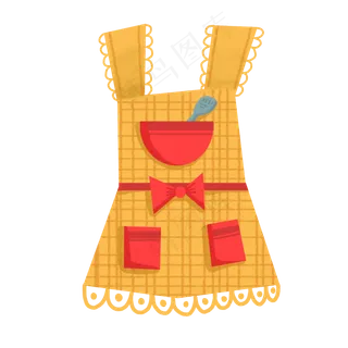 母亲节可爱清新免抠围裙