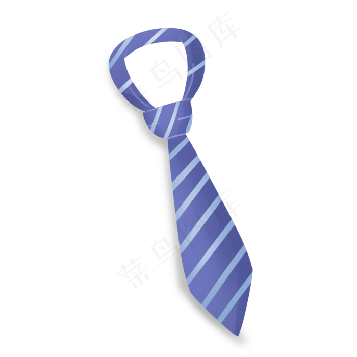 深蓝色卡通父亲节领带