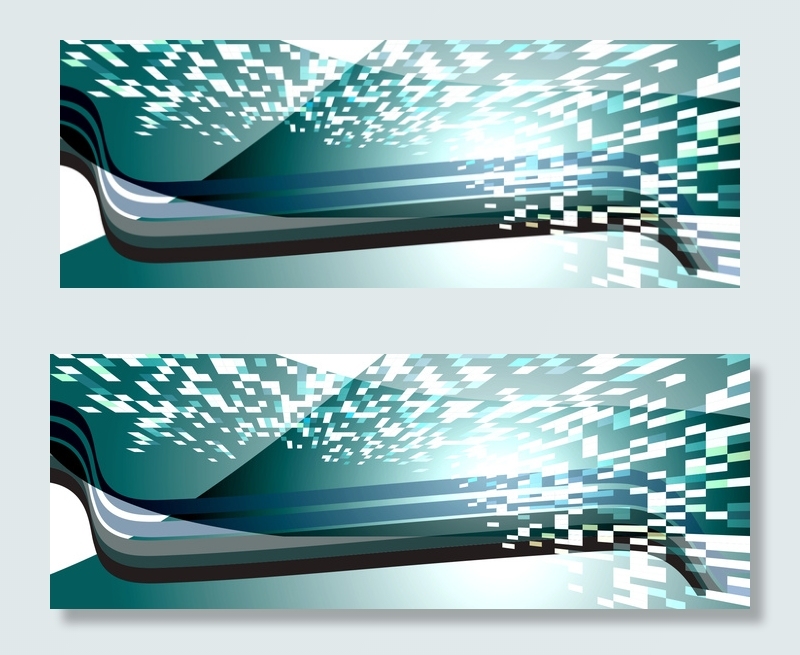 蓝色科技线条背景素材