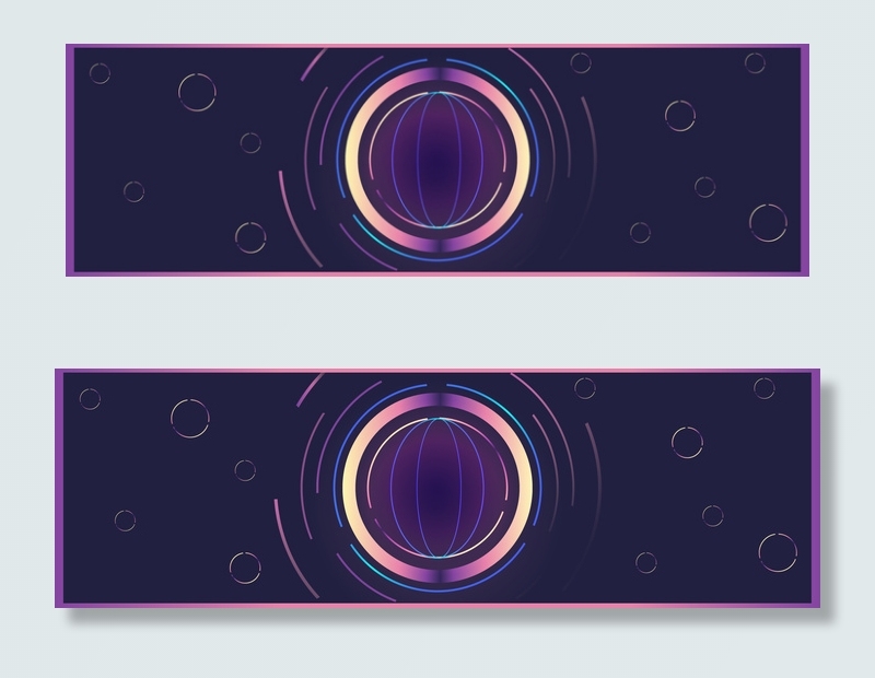 黑色高大上科技炫酷banner海报