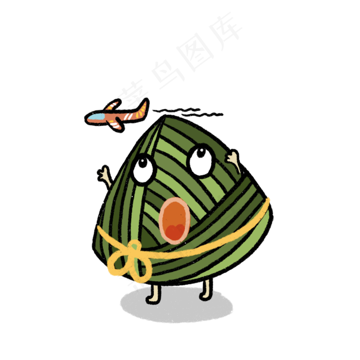 绿色粽子端午节