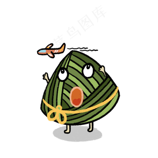 绿色粽子端午节