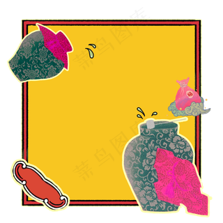 中国复古乐享老酒坛子畅饮酒鬼装