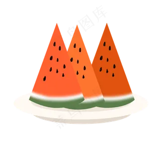 西瓜切片简单水果
