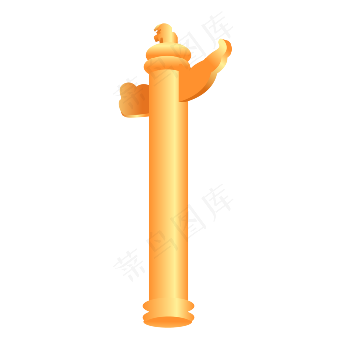 新中国成立70周年华表立体(2000*2000px 300 dpi )ai矢量模版下载