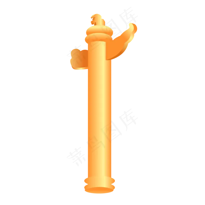 新中国成立70周年华表立体(2000*2000px 300 dpi )ai矢量模版下载