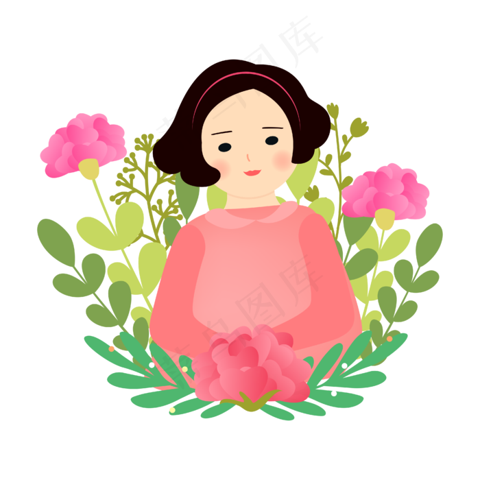 母亲节妇女(4167*4167px 300 dpi )ai矢量模版下载