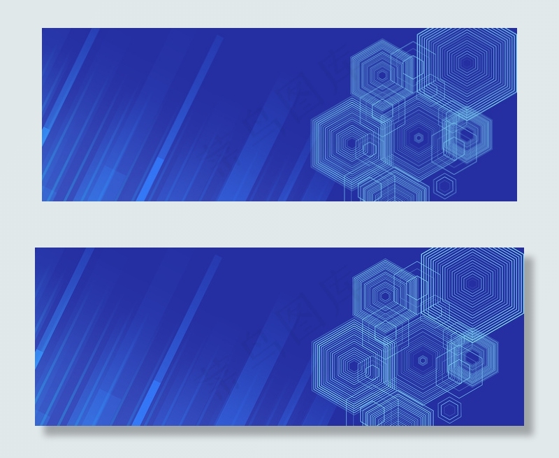 互联网生活购物车banner蓝色