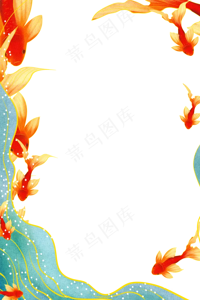 中式鲫鱼边框(1024X1536(DPI:299))psd模版下载