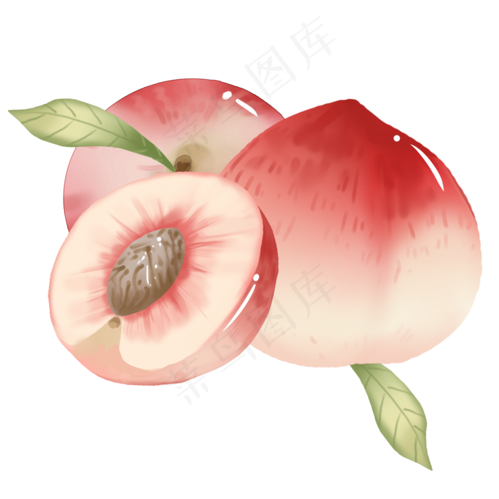 切开的水蜜桃(2100X2100(DPI:300))psd模版下载