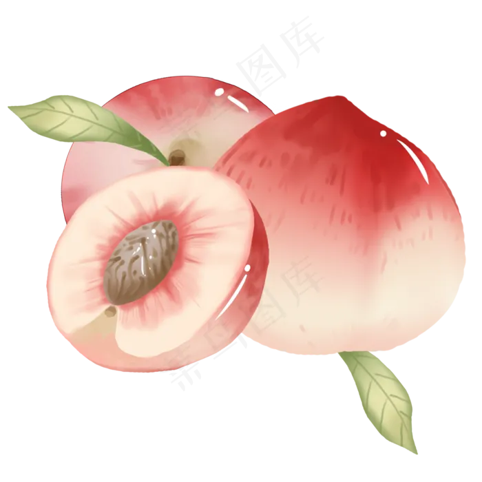 切开的水蜜桃(2100X2100(DPI:300))psd模版下载