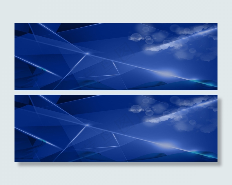 蓝色菱形科技背景模板