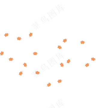 立秋手绘落叶下载