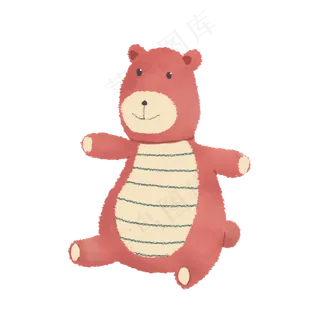 张开双手的笨笨熊玩偶