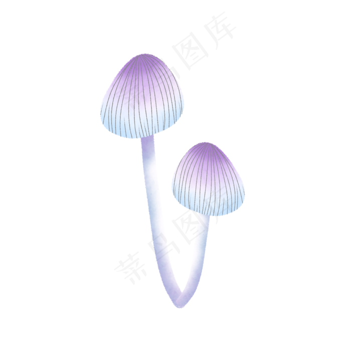 紫色的蘑菇