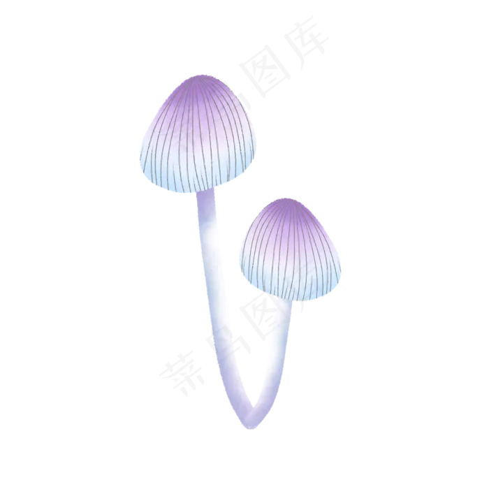 紫色的蘑菇(2000X2000(DPI:300))psd模版下载