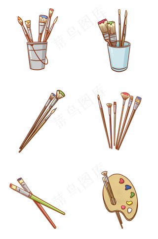 绘画培训班画笔组图