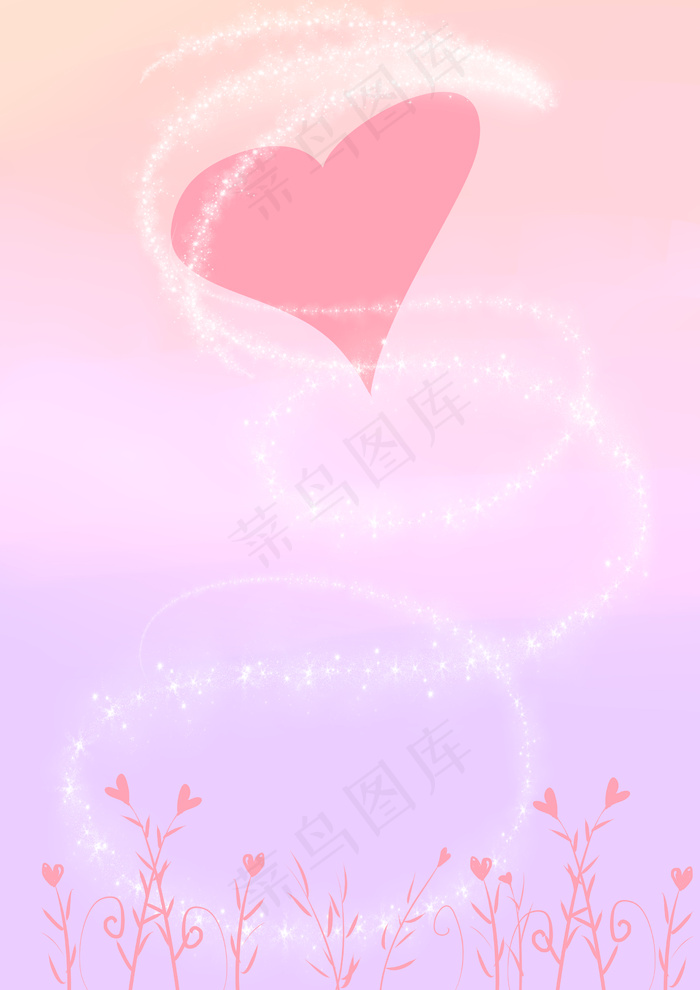 七夕情人节主题海报背景图片素材