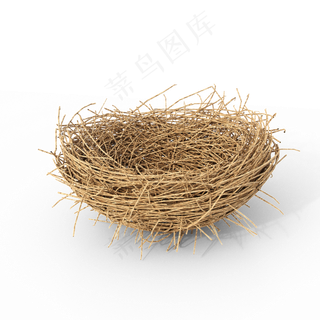 灰色鸟巢,免抠元素