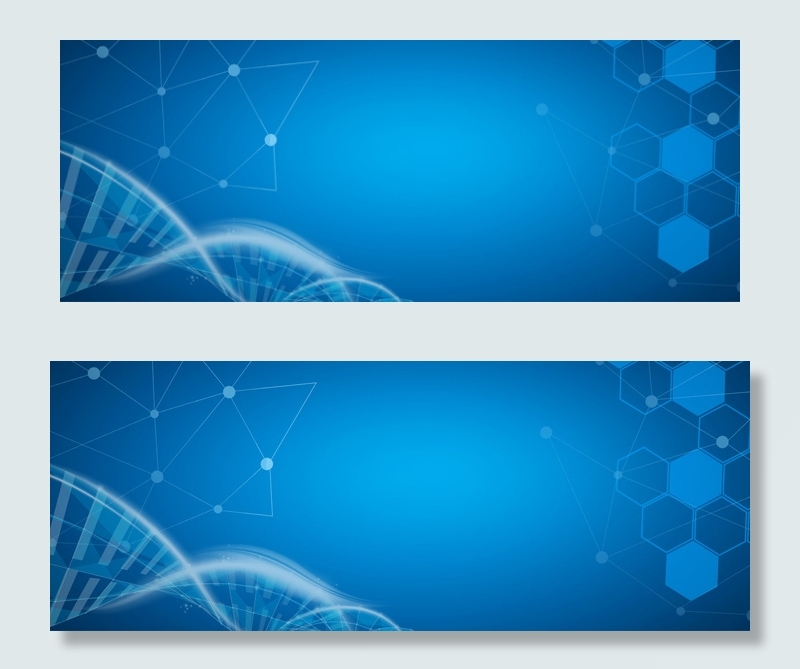 科技分子蓝色医疗安全宣传banner