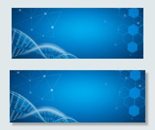 科技分子蓝色医疗安全宣传banner