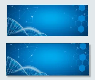 科技分子蓝色医疗安全宣传banner