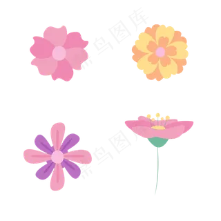 夏季夏天花儿图标免扣素材