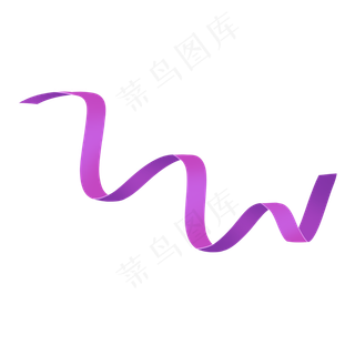 深紫色唯美贺卡礼物绸缎彩带