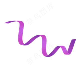 深紫色唯美贺卡礼物绸缎彩带