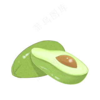水果牛油果绿色