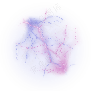 炫酷闪电蓝色紫色字母X