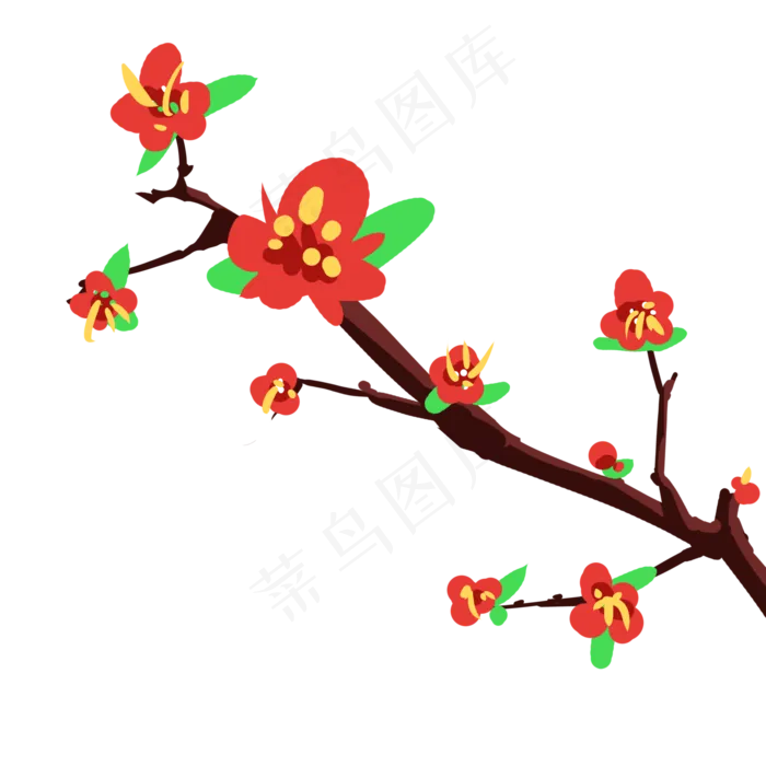 春满花枝春天的花枝