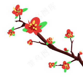 春满花枝春天的花枝