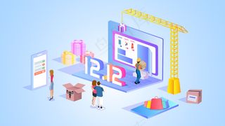 双12网络电商购物消费