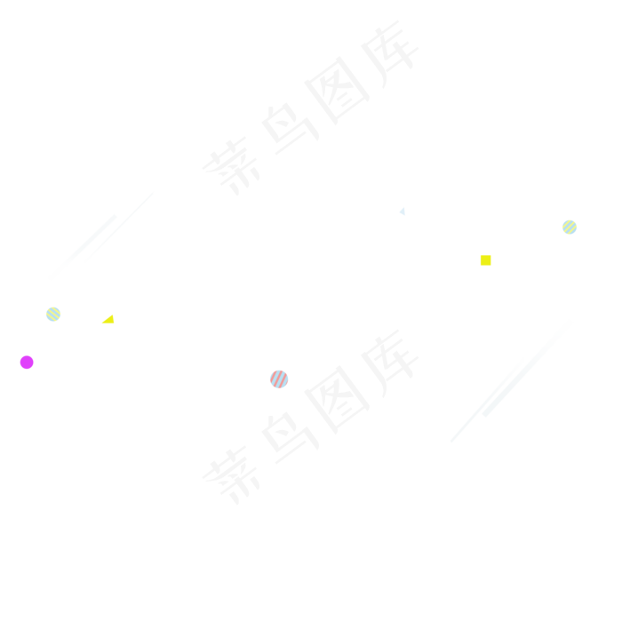 电商几何线条漂浮物,免抠元素(2000*2000px 300 dpi )psd模版下载